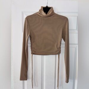 Elegant Jluxlabel Tan Long Sleeve Women's Top